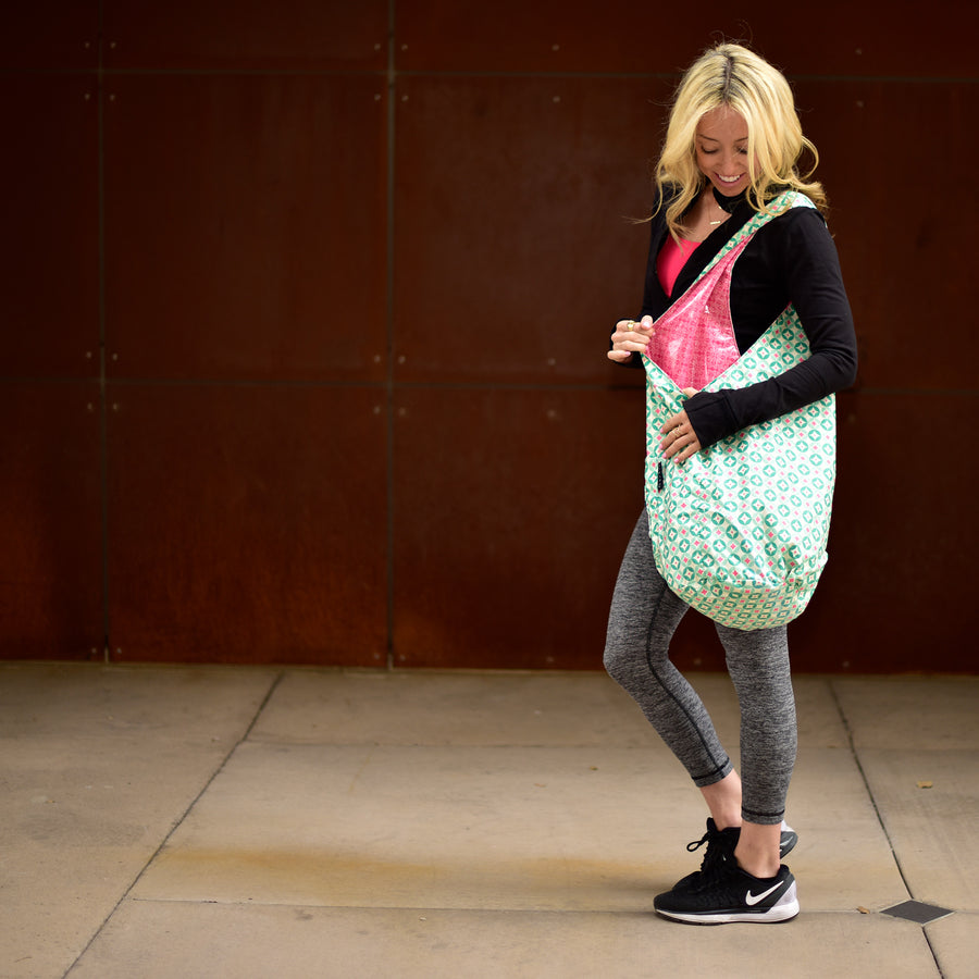 Yoga Sling  BagTurquoise Pink