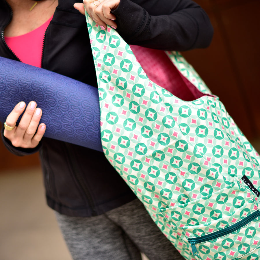 Yoga Sling  BagTurquoise Pink