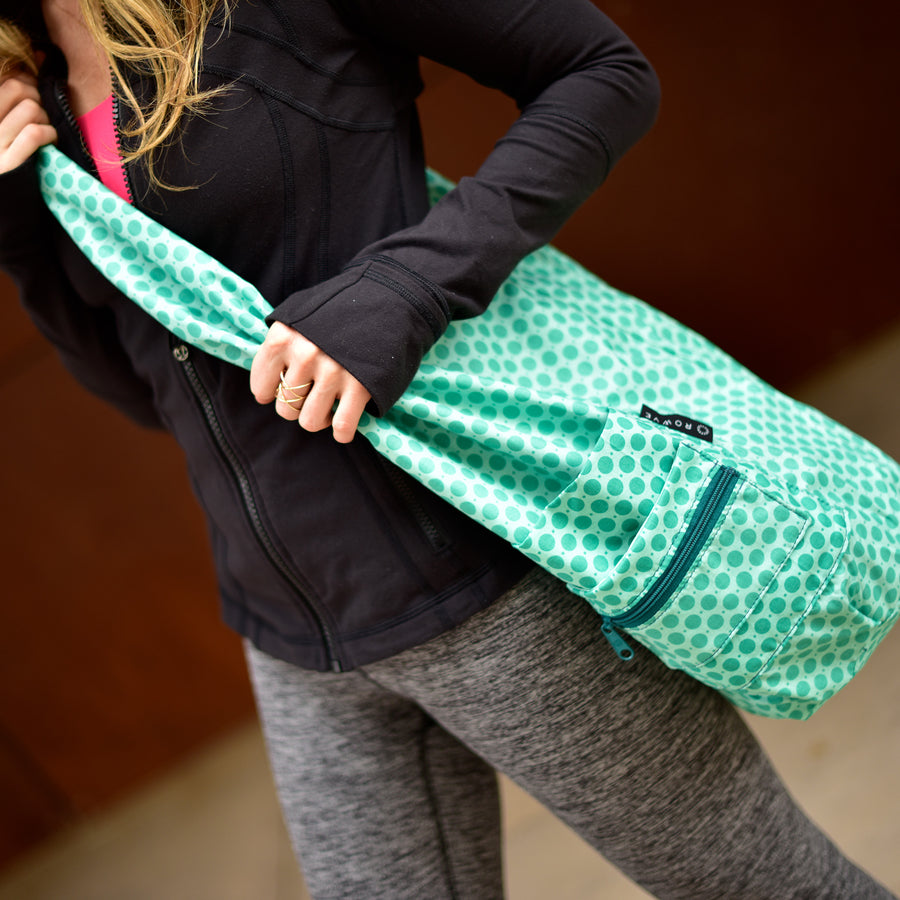 Yoga Sling BagTurquoise Pink  Yoga mat bag pattern, Yoga bag pattern, Yoga  bag