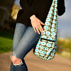 Yoga Sling Bag, Blue Dots