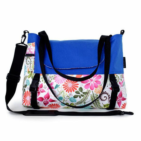 Go Anywhere Bag, Blue Flower
